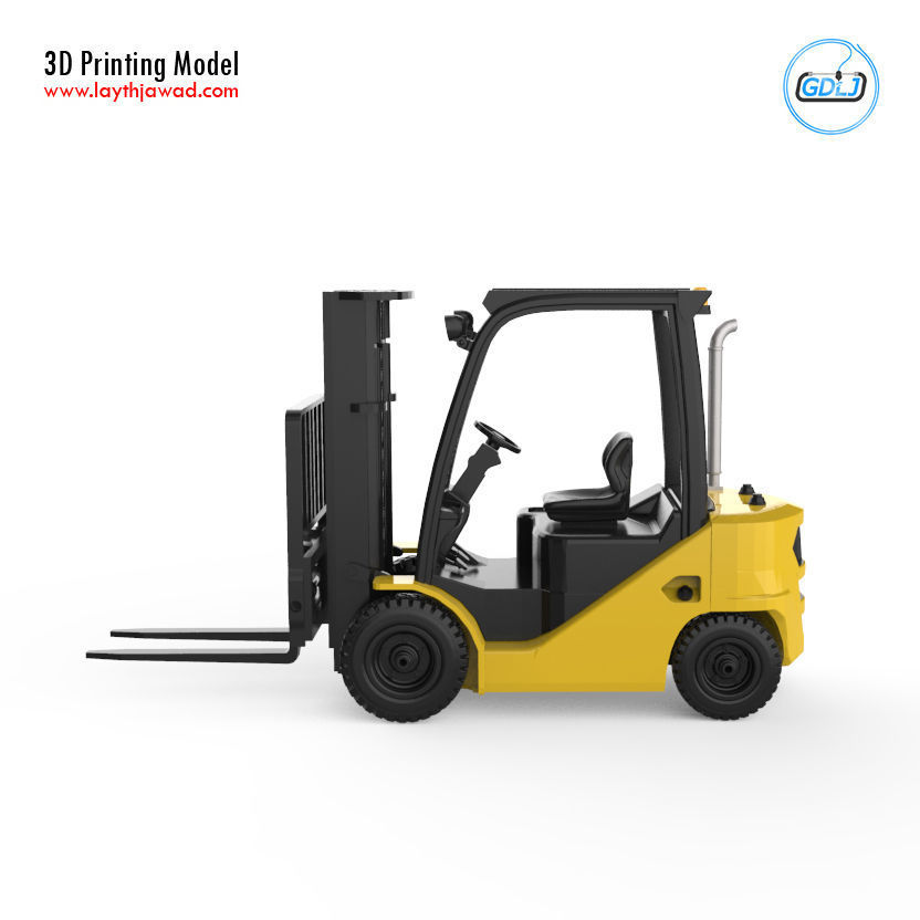 Clark S20 53 Forklift Truck - PRO version 3D print model_9