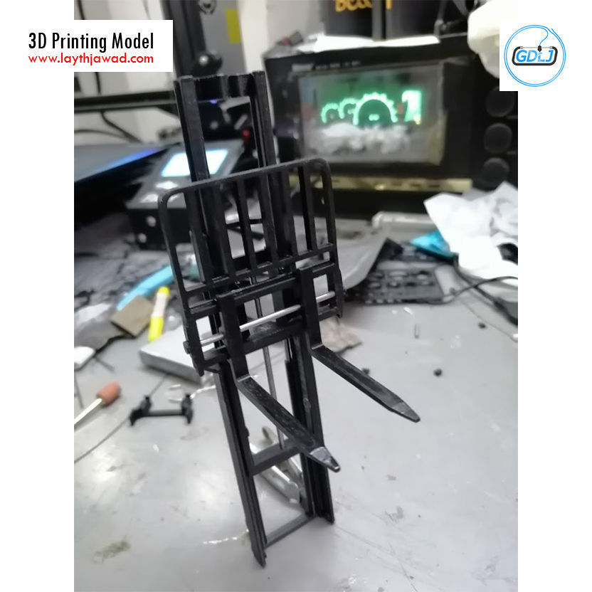 Clark S20 53 Forklift Truck - PRO version 3D print model_29