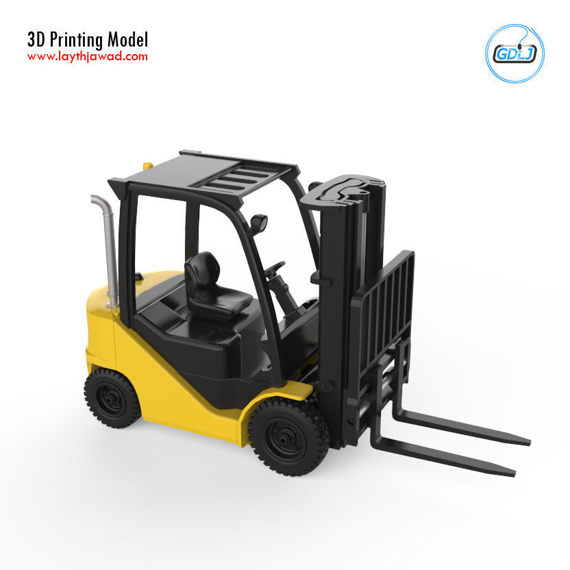Clark S20 53 Forklift Truck - PRO version 3D print model_11