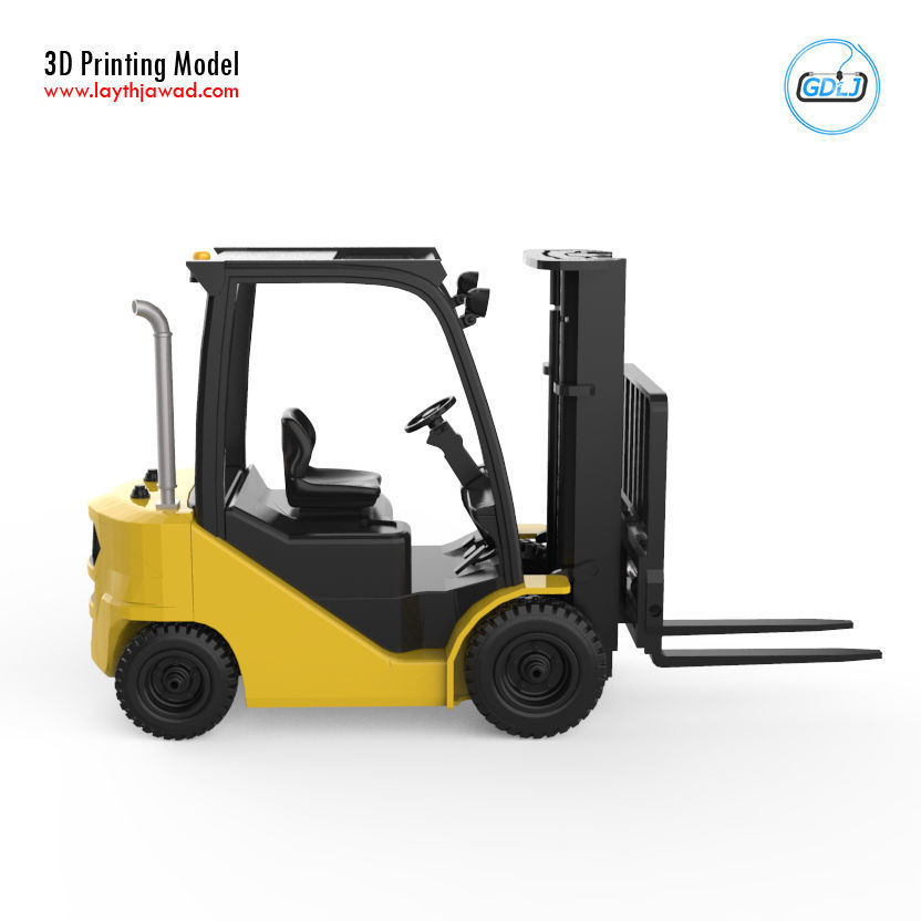 Clark S20 53 Forklift Truck - PRO version 3D print model_4