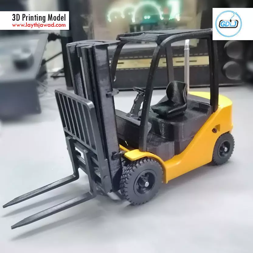 Clark S20 53 Forklift Truck - PRO version 3D print model_0