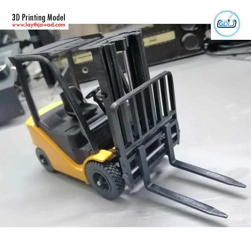 Clark S20 53 Forklift Truck - PRO version 3D print model_10