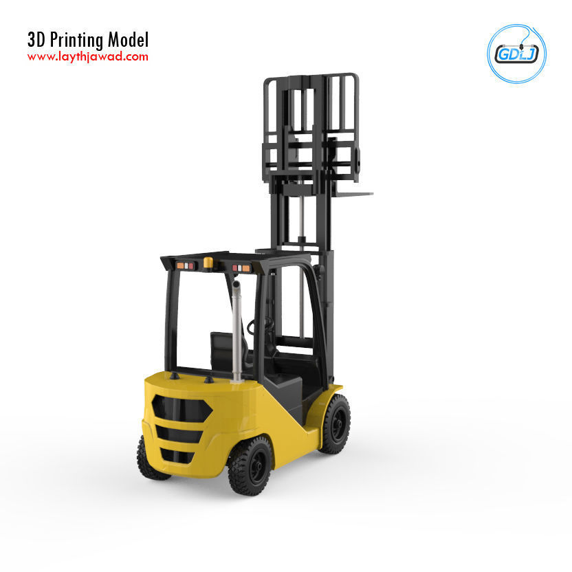 Clark S20 53 Forklift Truck - PRO version 3D print model_16