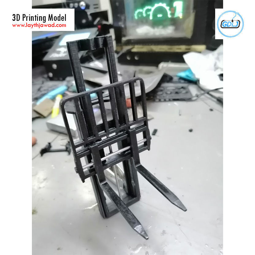 Clark S20 53 Forklift Truck - PRO version 3D print model_35