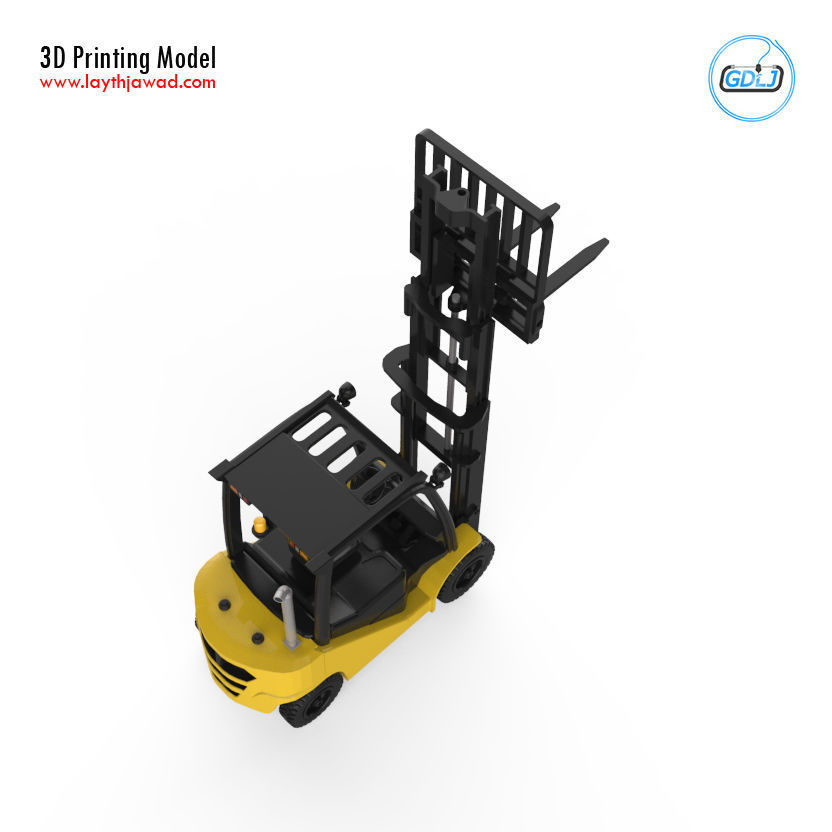 Clark S20 53 Forklift Truck - PRO version 3D print model_18