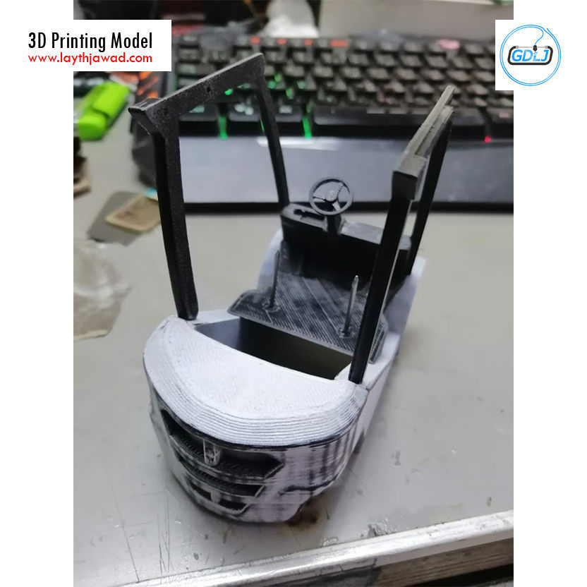 Clark S20 53 Forklift Truck - PRO version 3D print model_36