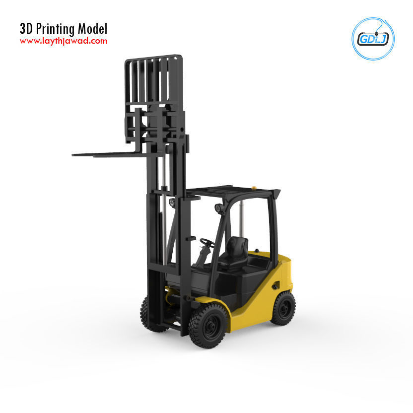 Clark S20 53 Forklift Truck - PRO version 3D print model_8