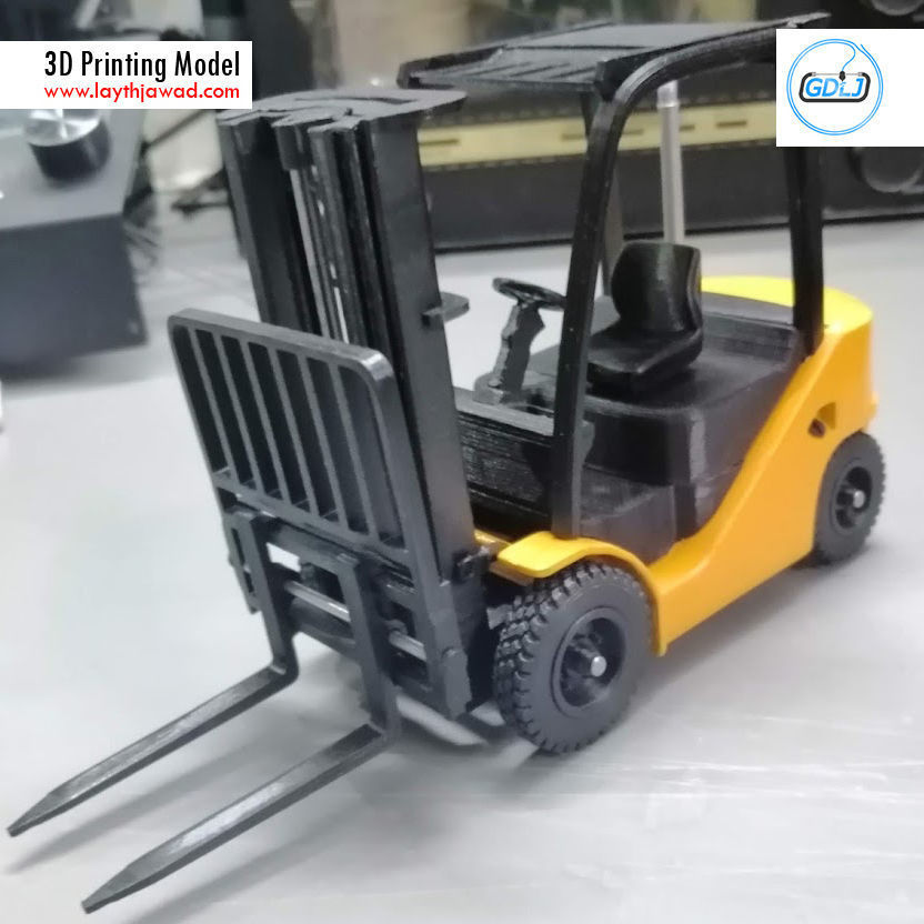 Clark S20 53 Forklift Truck - PRO version 3D print model_13
