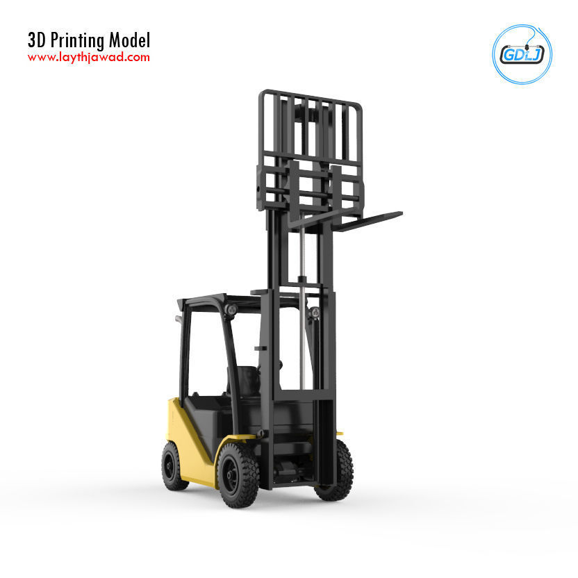 Clark S20 53 Forklift Truck - PRO version 3D print model_21
