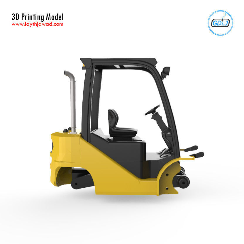 Clark S20 53 Forklift Truck - PRO version 3D print model_32