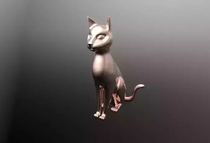 Bastet Egyptian cat sculpture