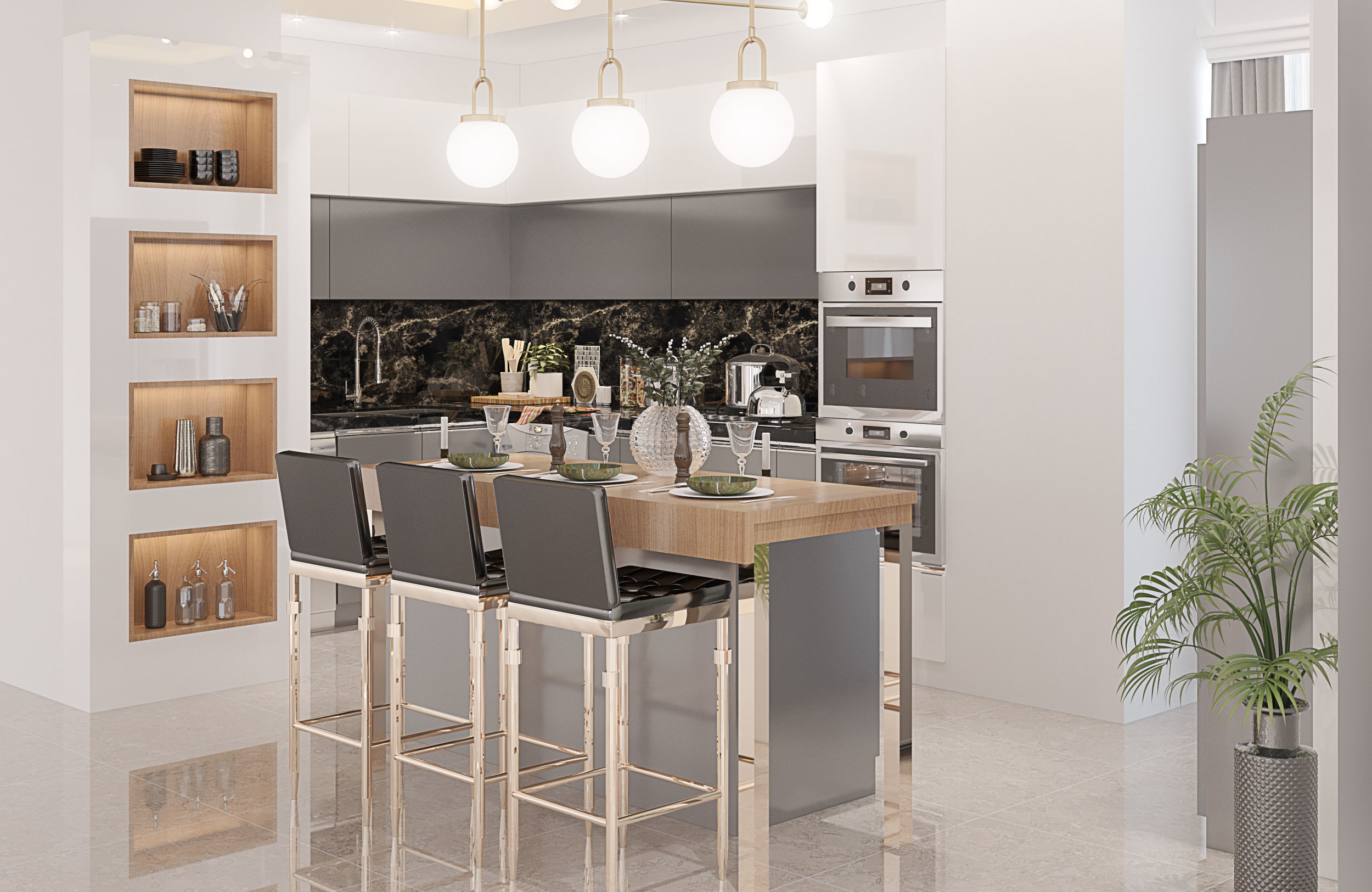 kitchen design 3D model_3