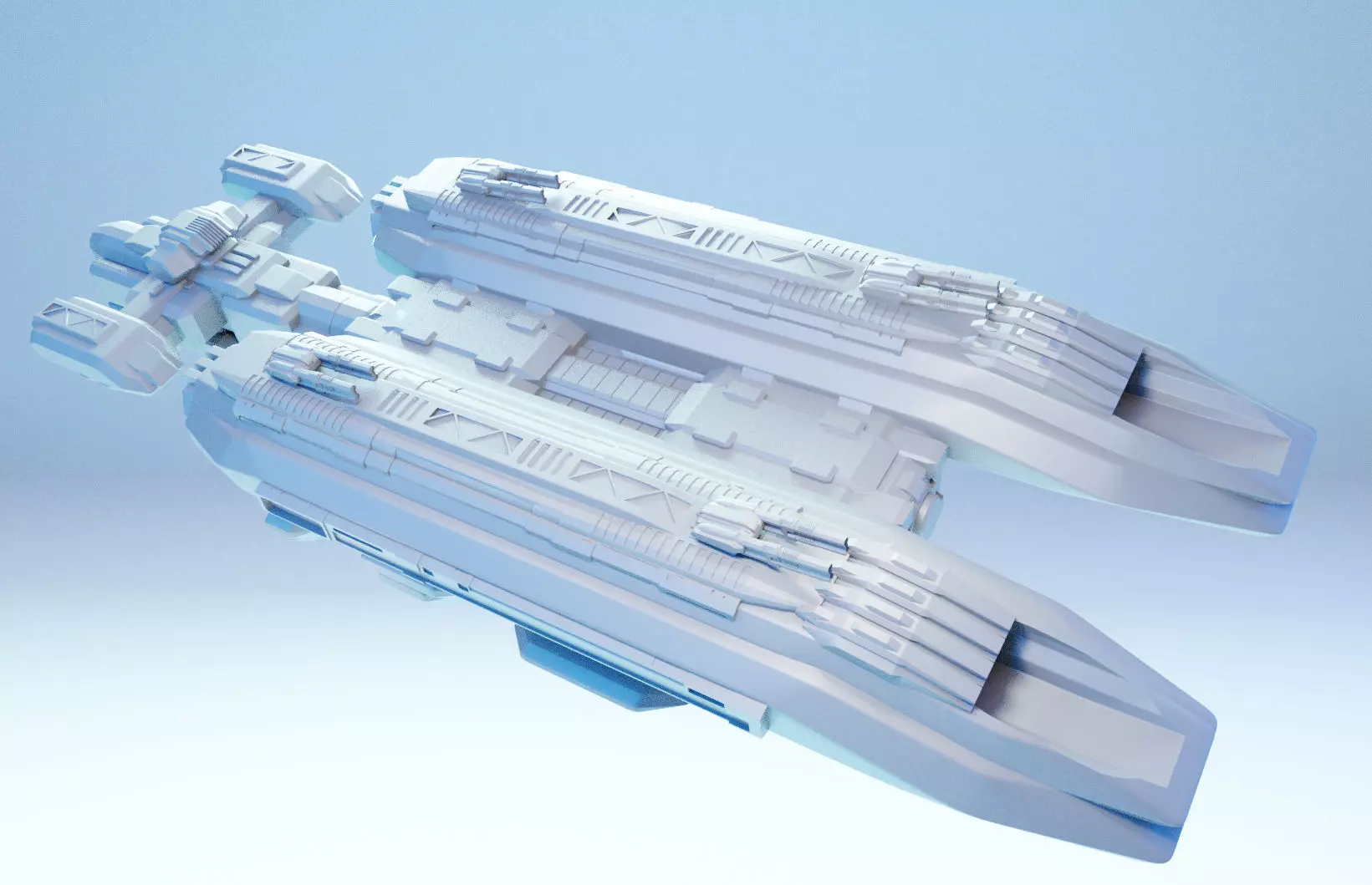 Astromercs Dual Heavy Carrier mini 3D print model