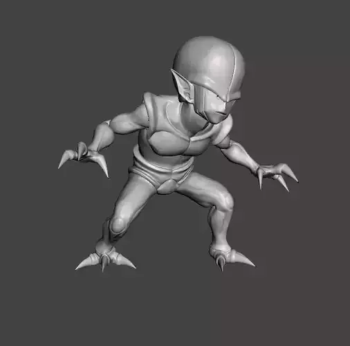 Saibamen 3D Model humanoid alien Free 3D print model