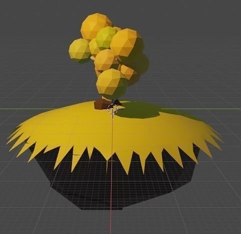 Little tree in low poly version 3D print model