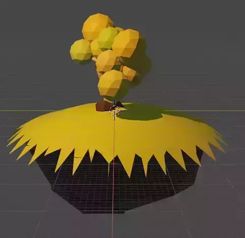 Little tree in low poly version 3D print model