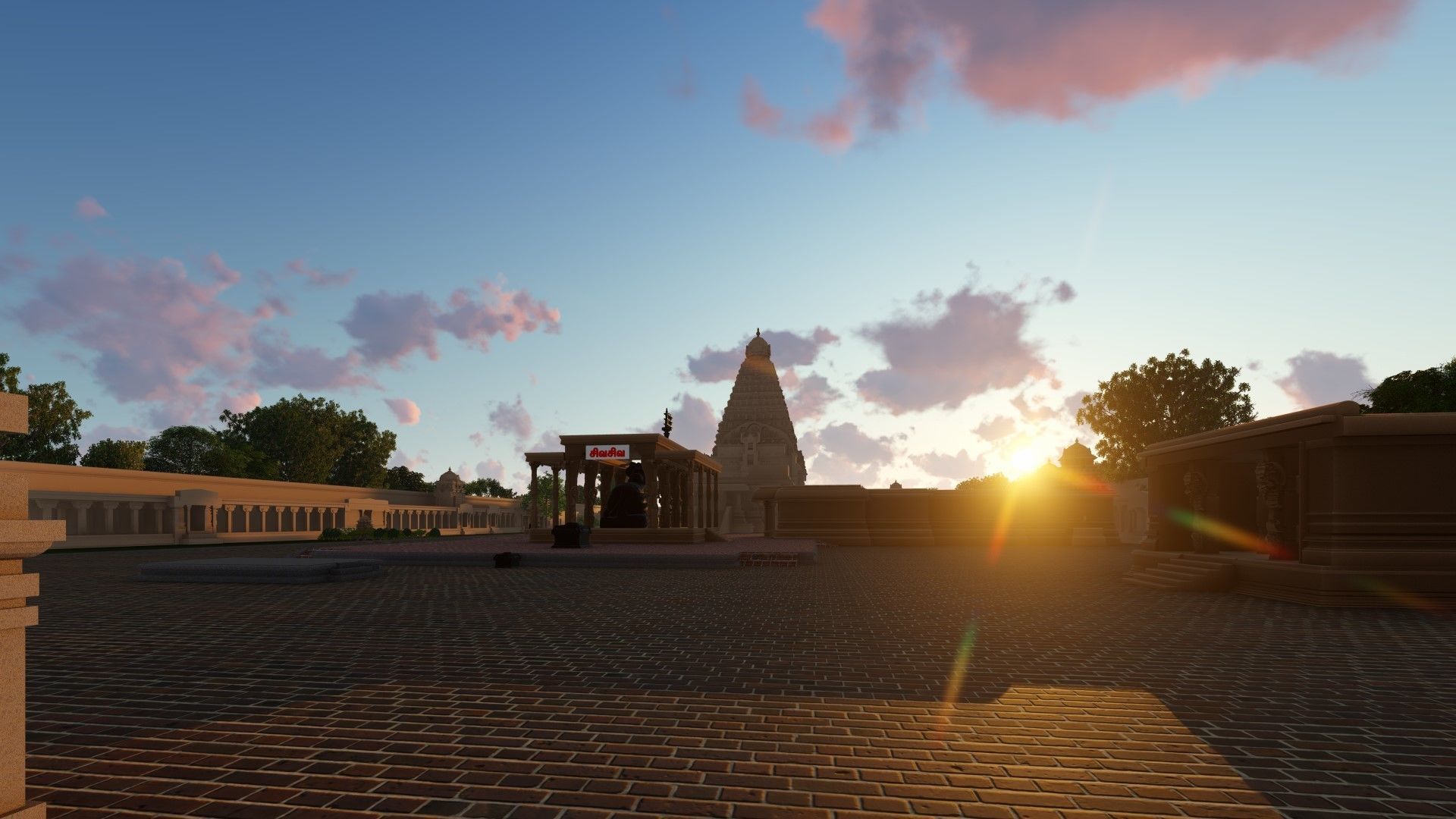 World Famous Thanjavur Big temple 3d model india Low-poly 3D model_8