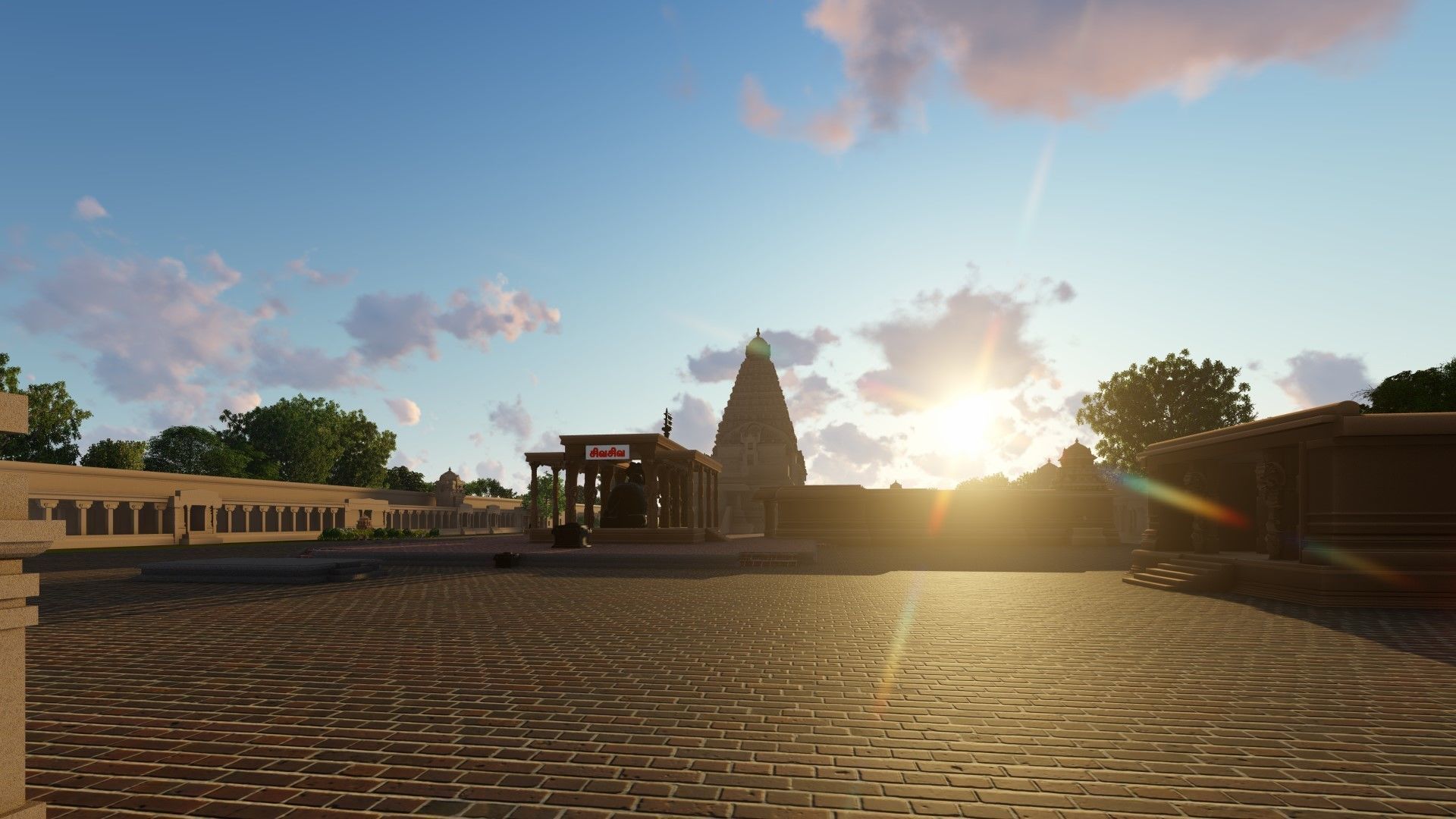 World Famous Thanjavur Big temple 3d model india Low-poly 3D model_2