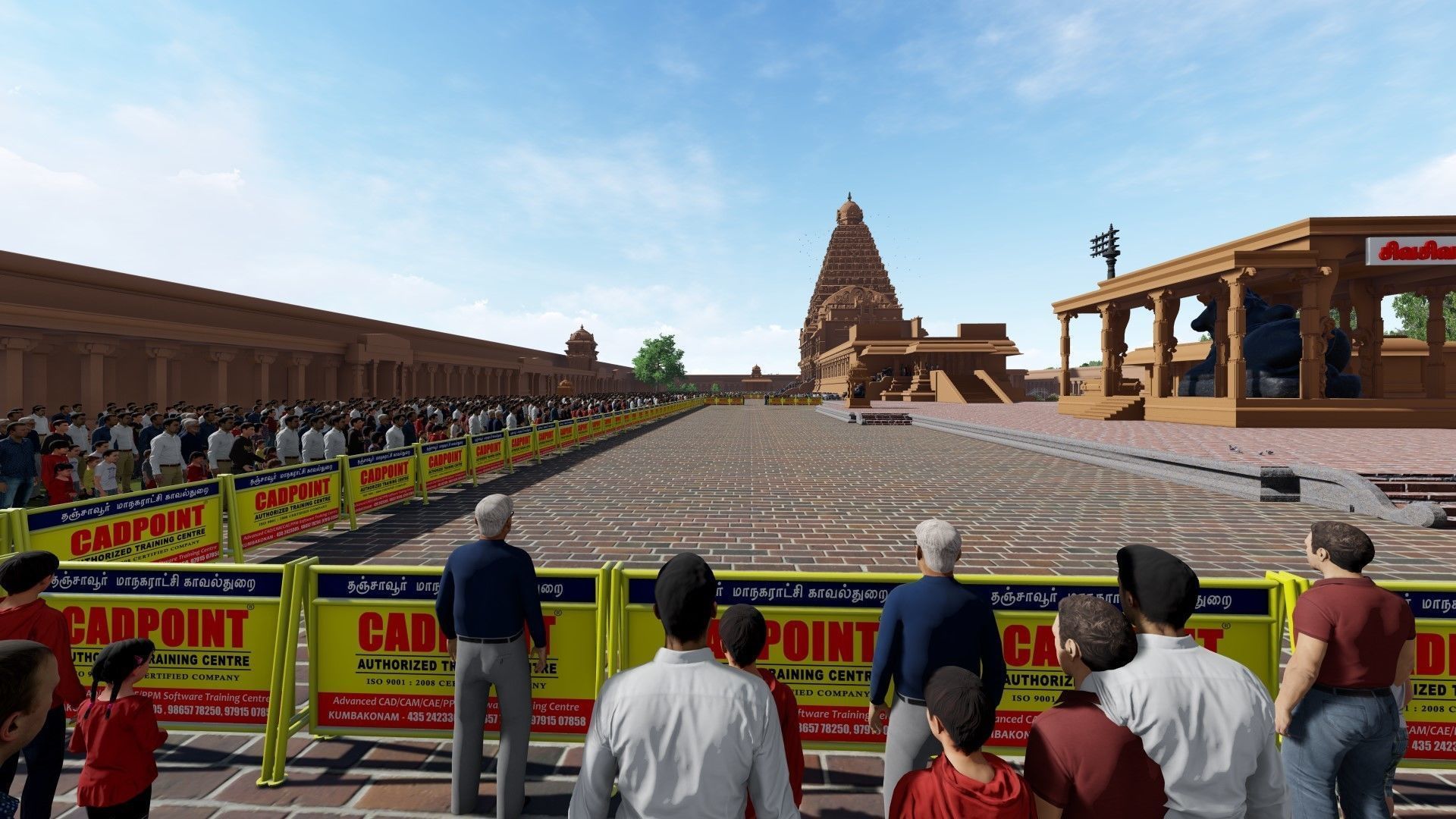 World Famous Thanjavur Big temple 3d model india Low-poly 3D model_13