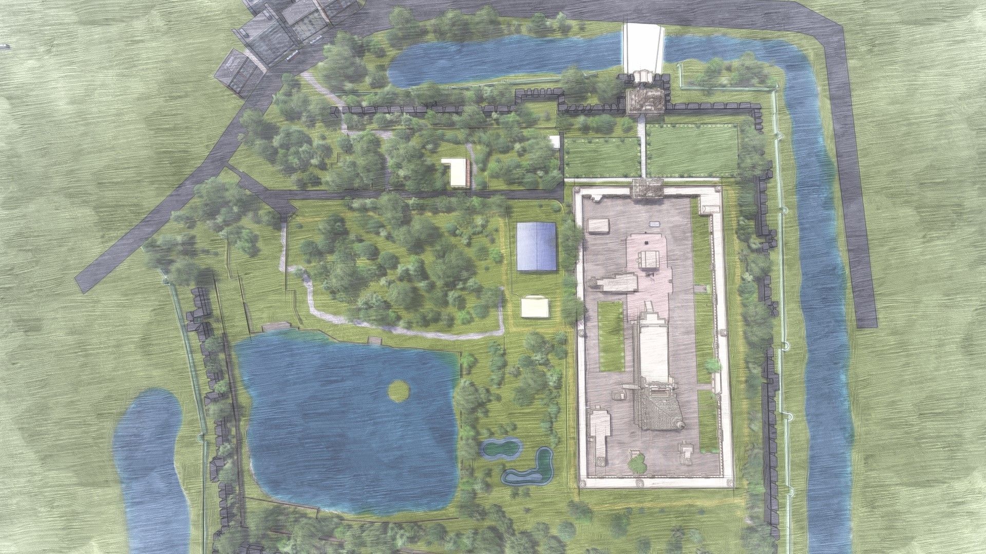 World Famous Thanjavur Big temple 3d model india Low-poly 3D model_14