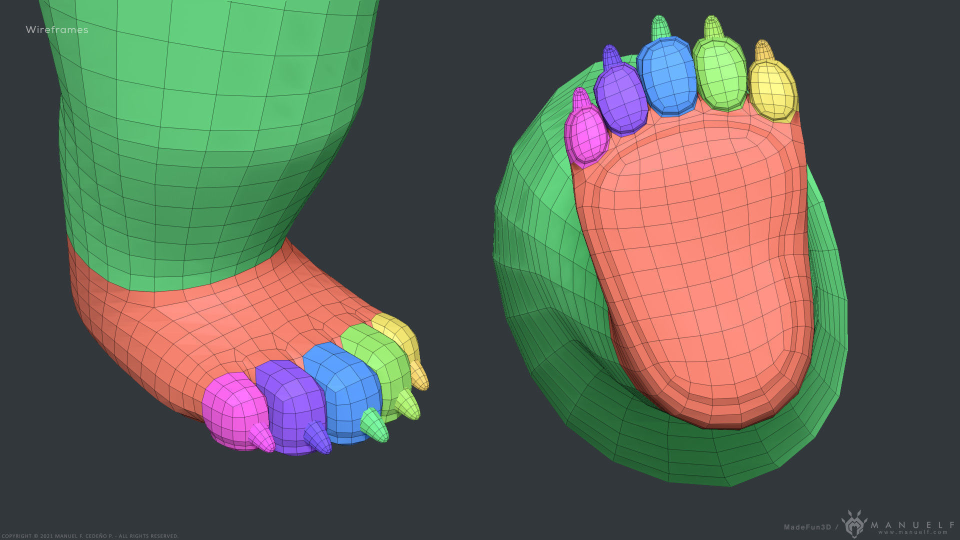 Stylized Cartoon Bear - Biped 3D model_22