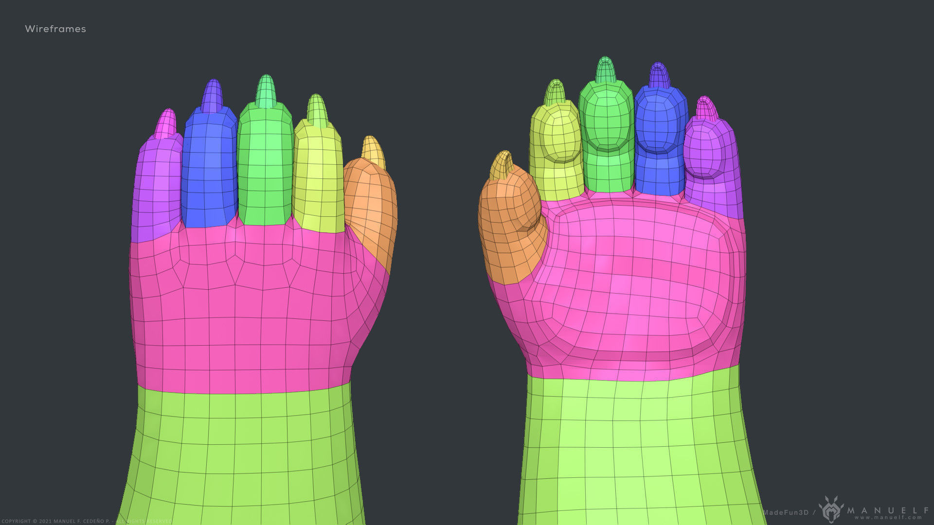 Stylized Cartoon Bear - Biped 3D model_23