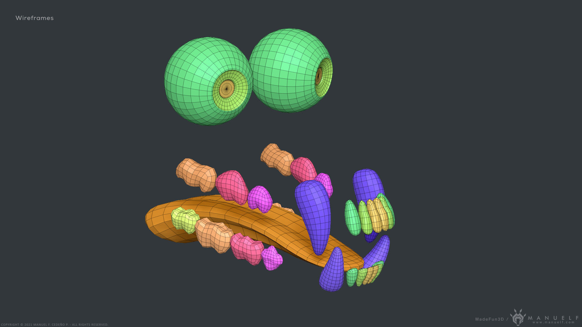 Stylized Cartoon Bear - Biped 3D model_24