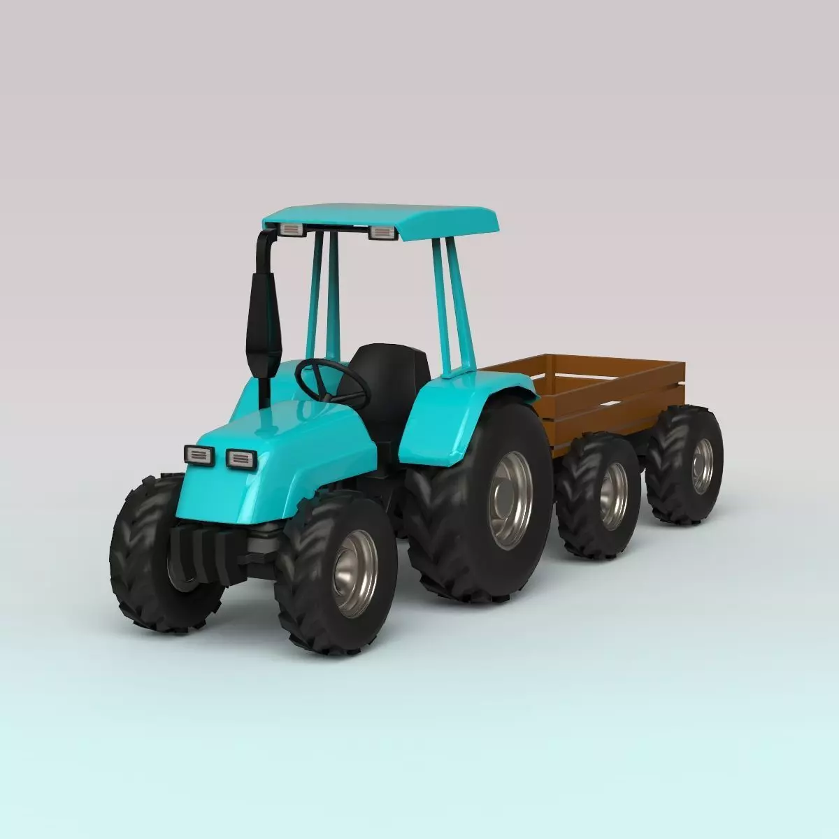 Tractor trailer 3D model