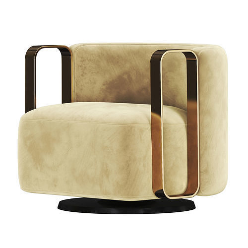 Fendi Kelly BRACELET ARMCHAIR 3D model 5