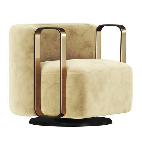 Fendi Kelly BRACELET ARMCHAIR 3D model 6