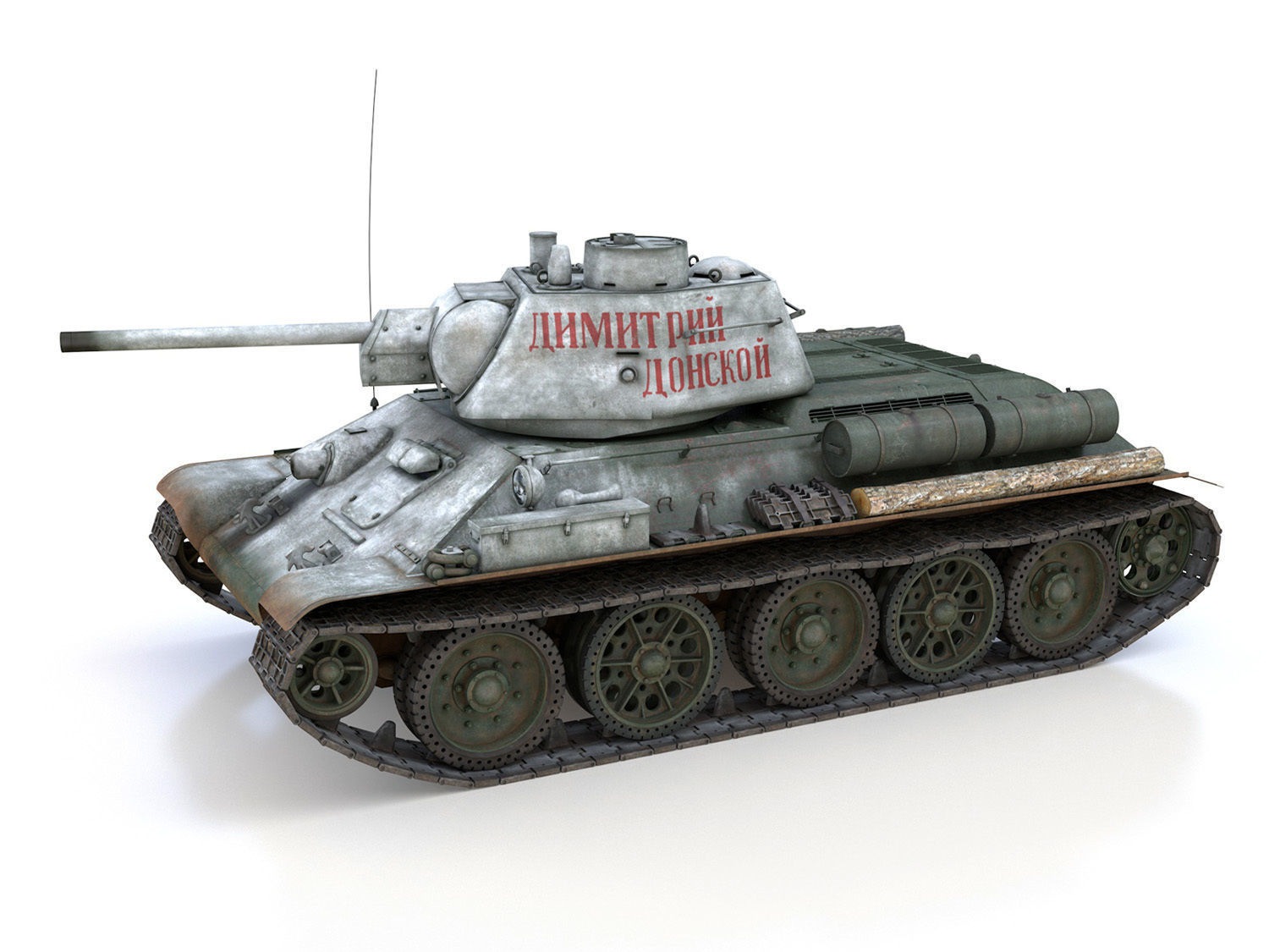 OT-34-76 - Soviet Flamethrower Tank - DD 3D model_2