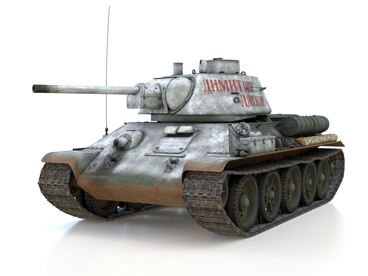 OT-34-76 - Soviet Flamethrower Tank - DD 3D model_1