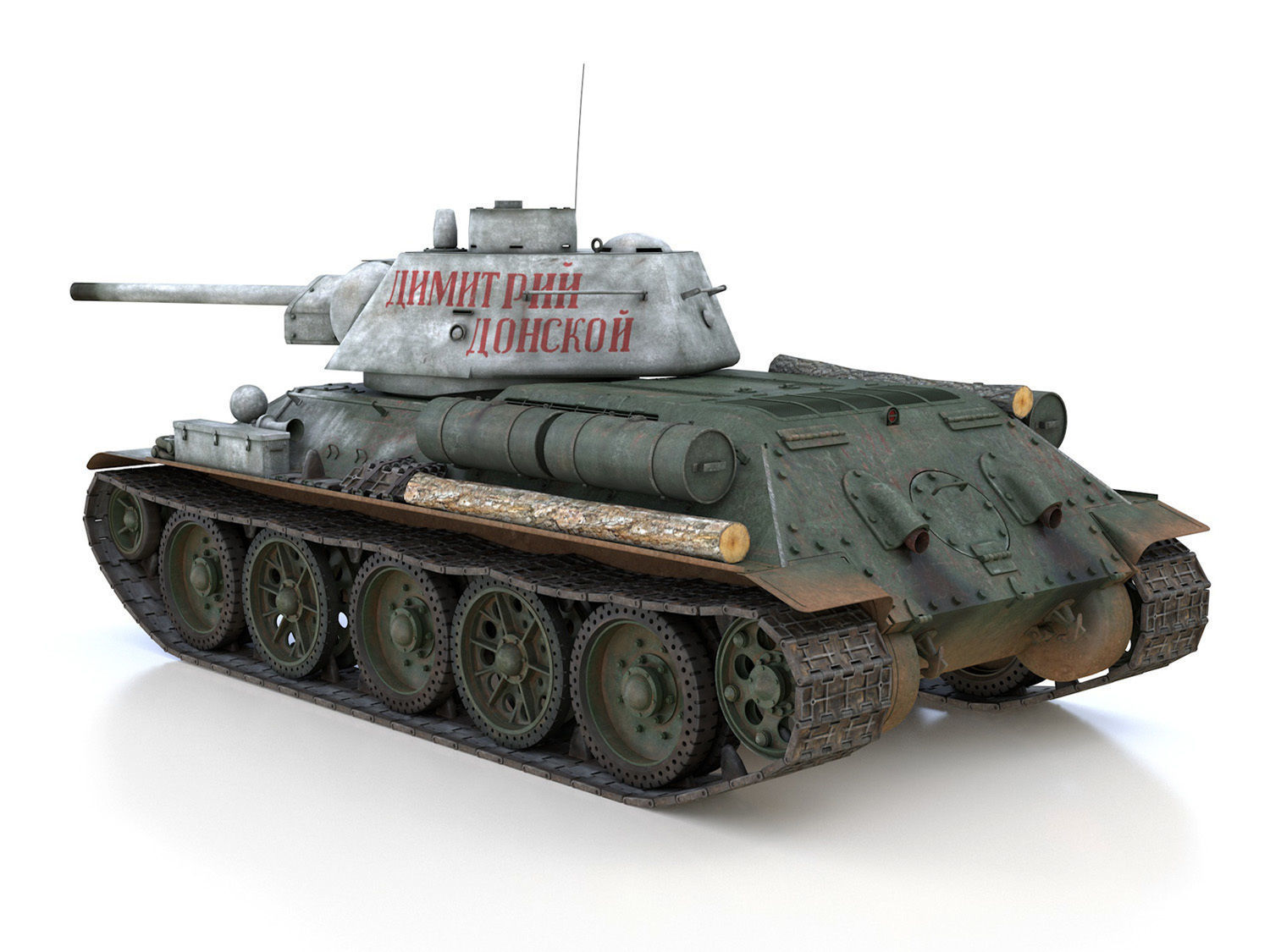 OT-34-76 - Soviet Flamethrower Tank - DD 3D model_4