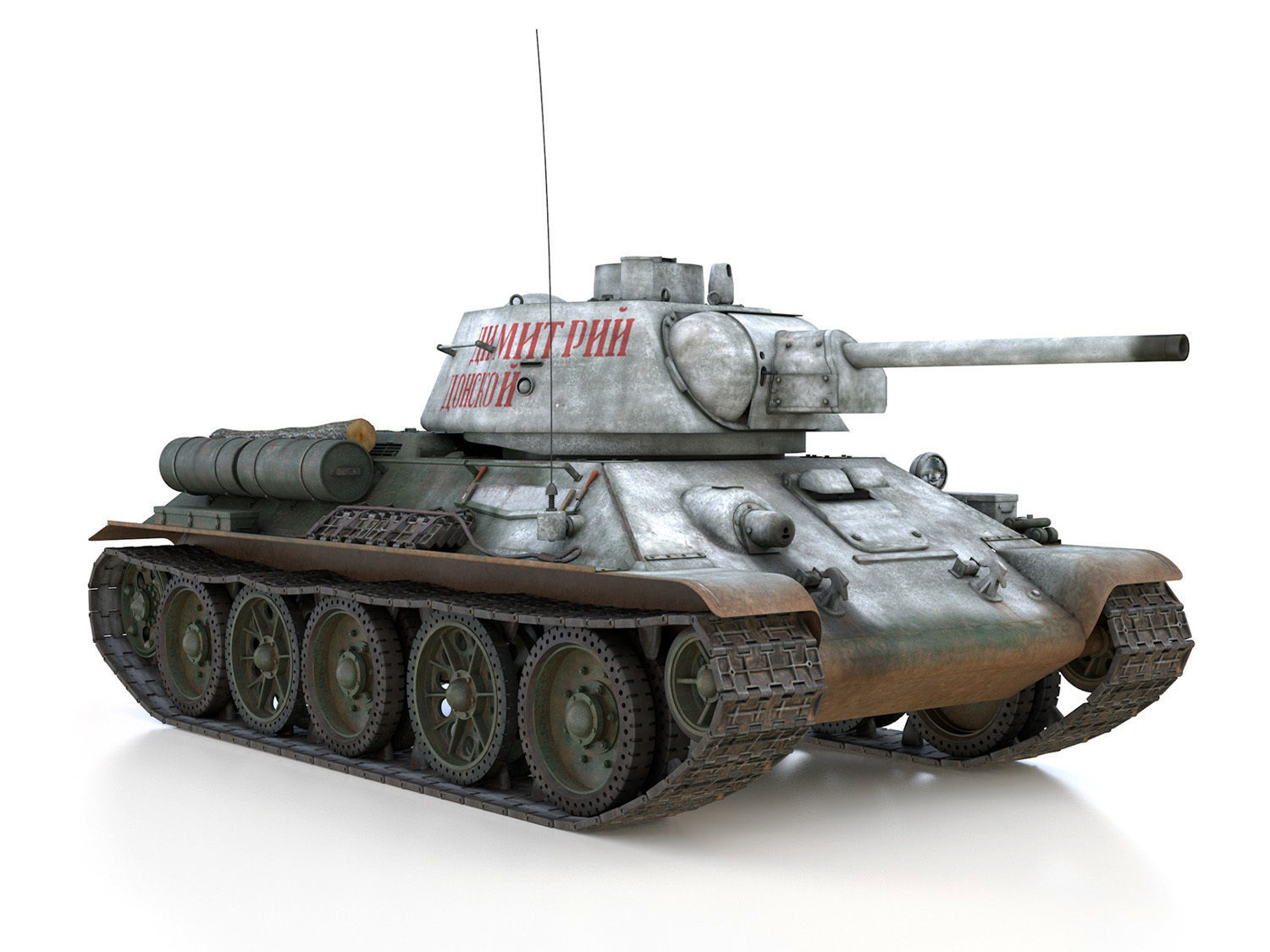 OT-34-76 - Soviet Flamethrower Tank - DD 3D model_7
