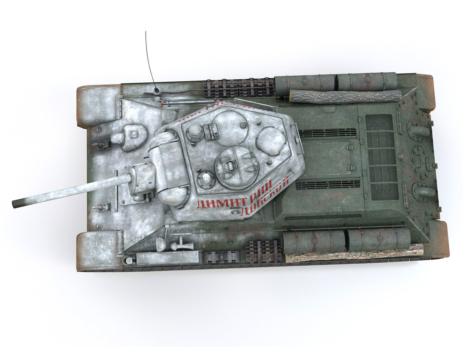 OT-34-76 - Soviet Flamethrower Tank - DD 3D model_8