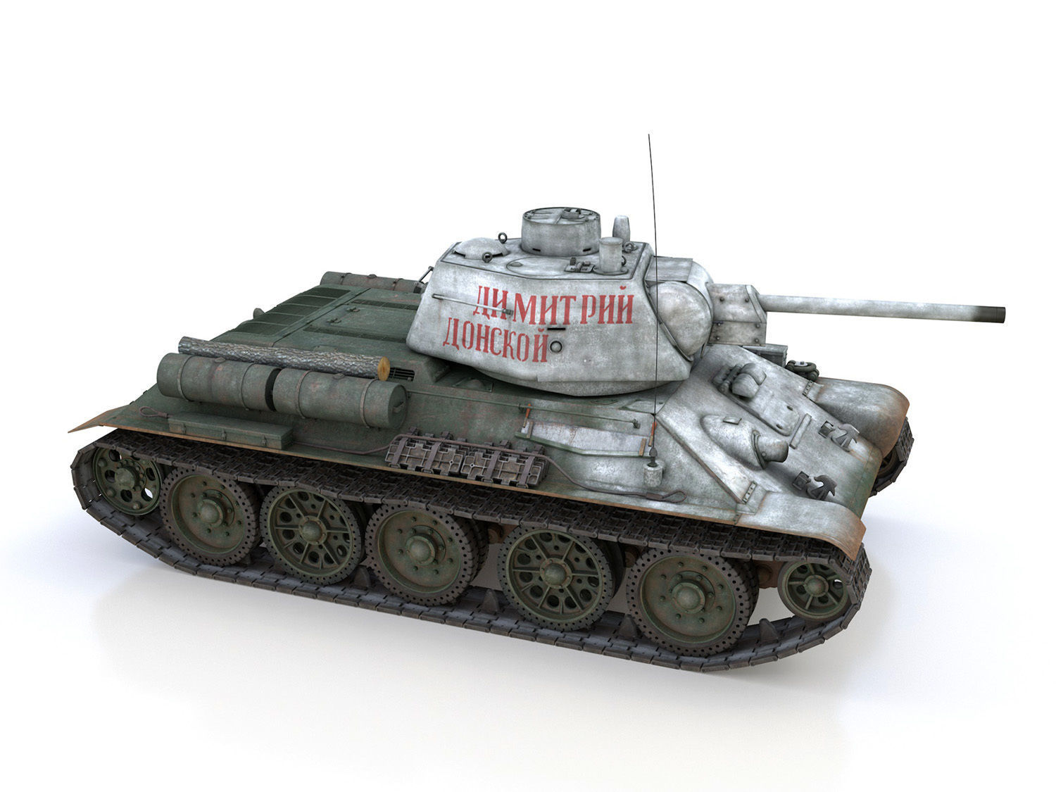 OT-34-76 - Soviet Flamethrower Tank - DD 3D model_6