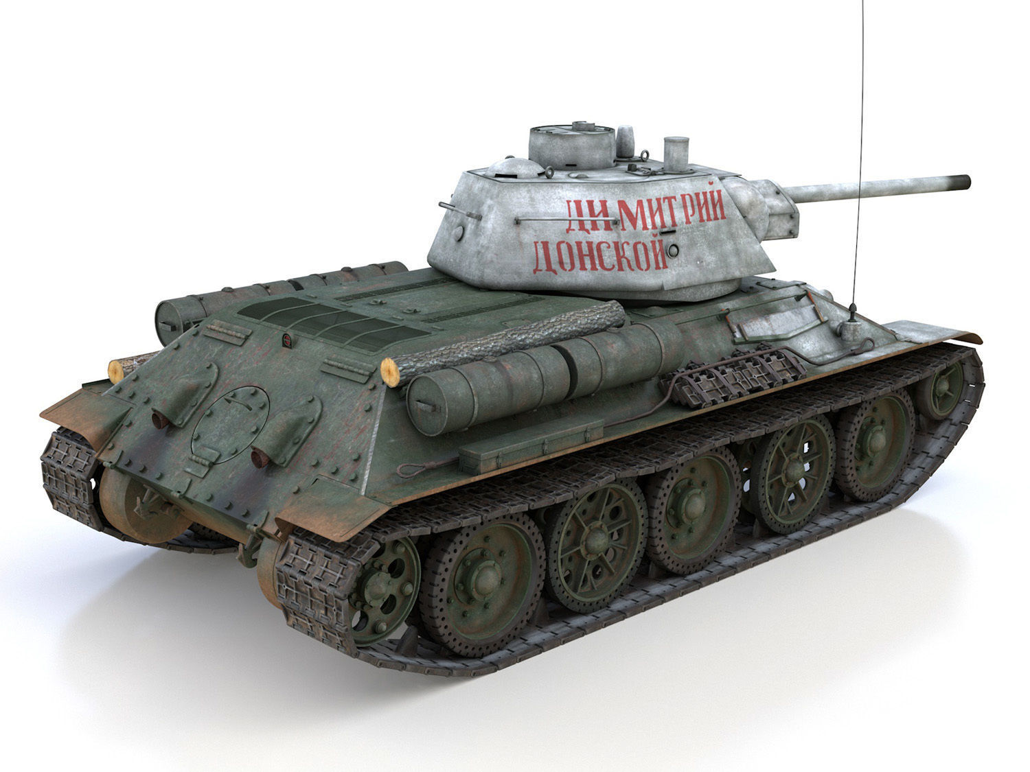OT-34-76 - Soviet Flamethrower Tank - DD 3D model_5