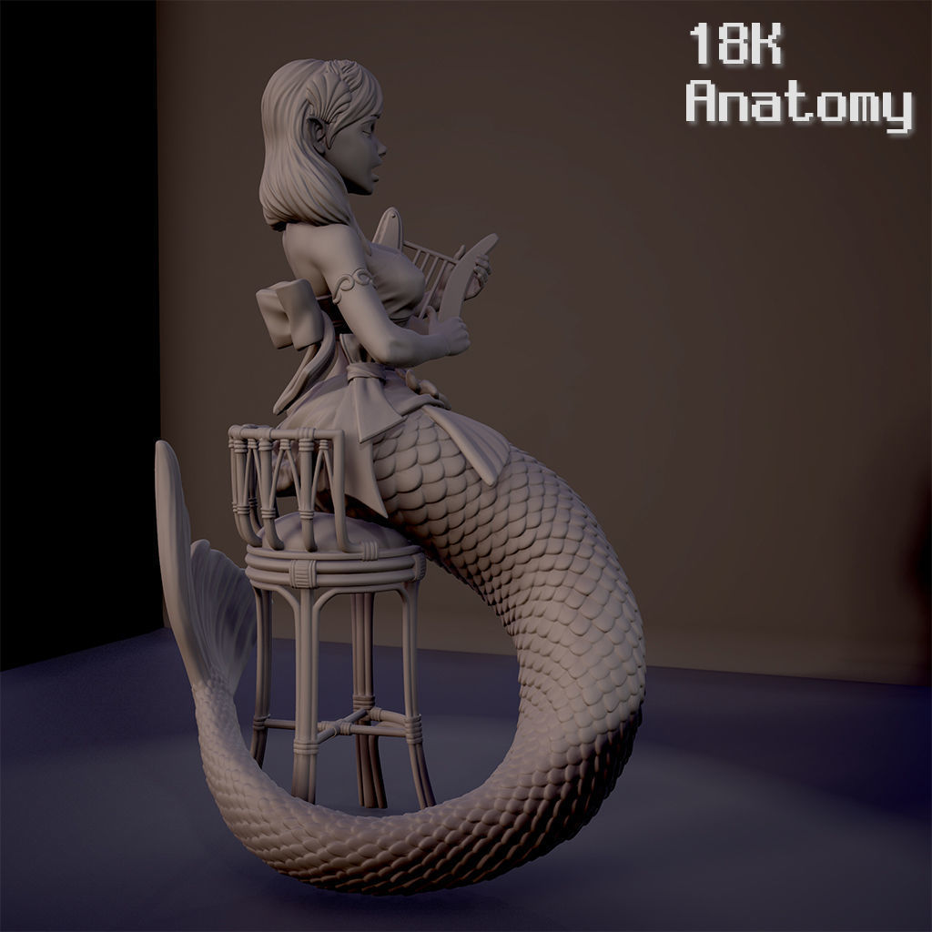 A daily life in fantasy world - Busking Siren 3D print model_5