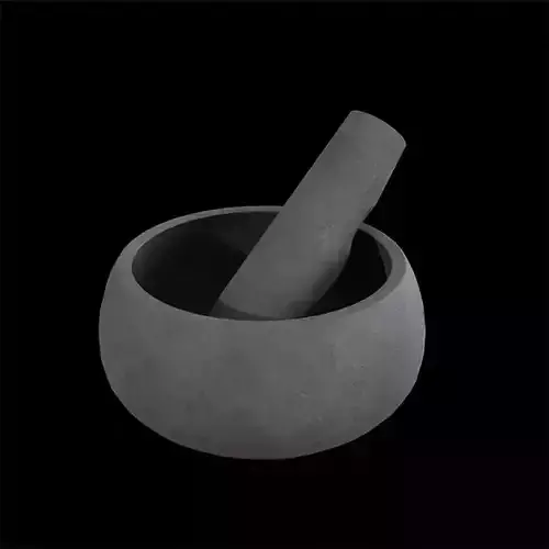 Mortar and Pestle concrete grey