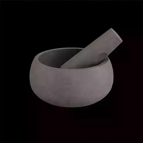 Mortar and Pestle concrete muddy