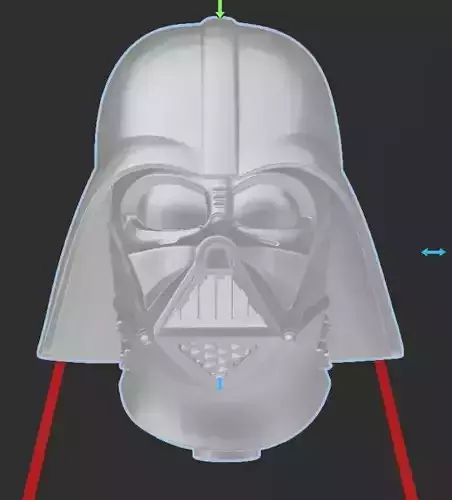 Darth Vader Helmet - Star Wars - HI RES 3d Print 3D print model