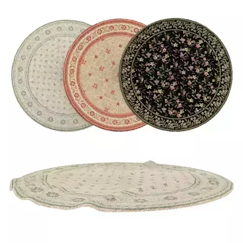 Round Rug Set 232