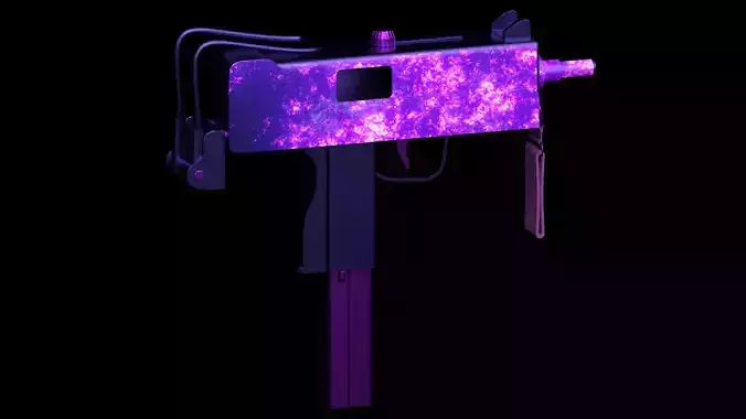 Mac10 Uzi Game Ready Gun