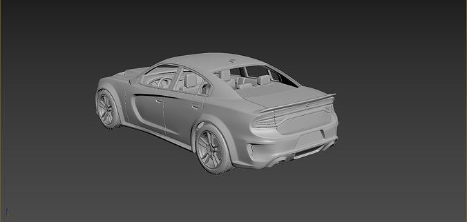 Dodge Charger SRT 2020  3D print model 5
