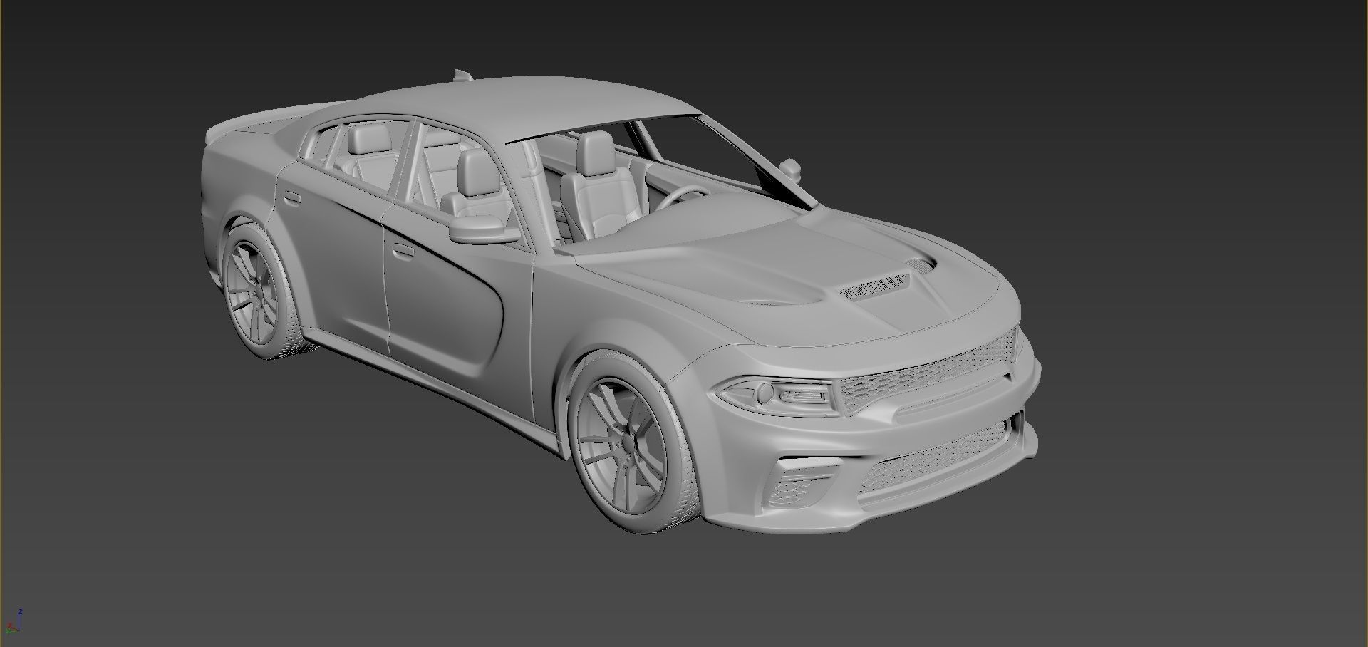 Dodge Charger SRT 2020  3D print model_6