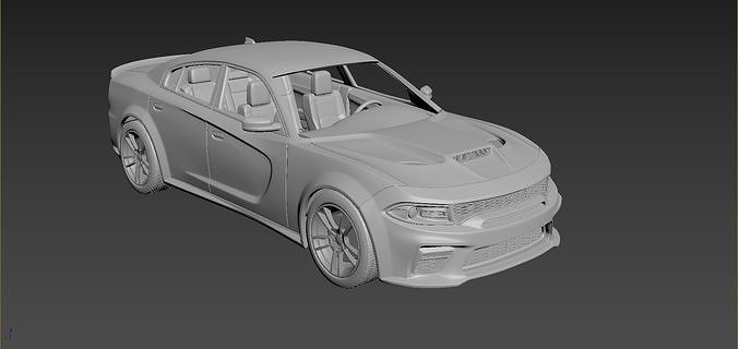 Dodge Charger SRT 2020  3D print model 7