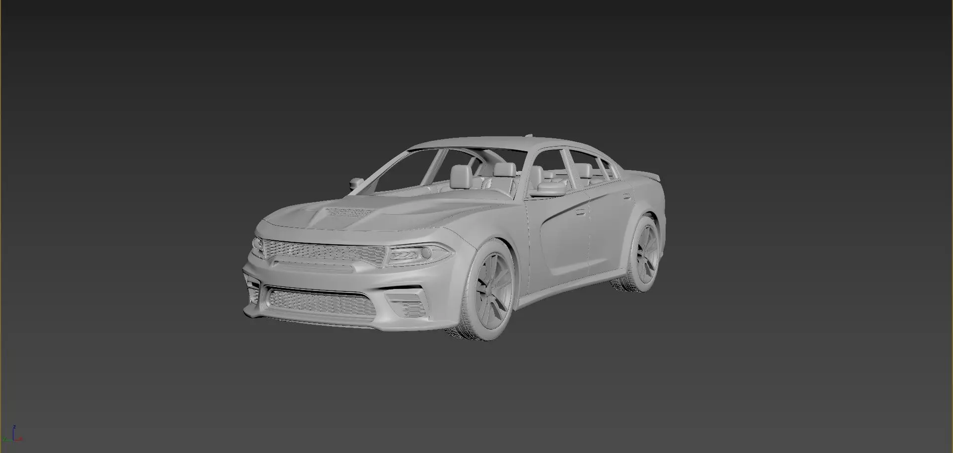 Dodge Charger SRT 2020  3D print model_0