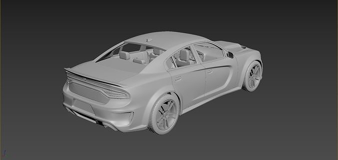 Dodge Charger SRT 2020  3D print model 6