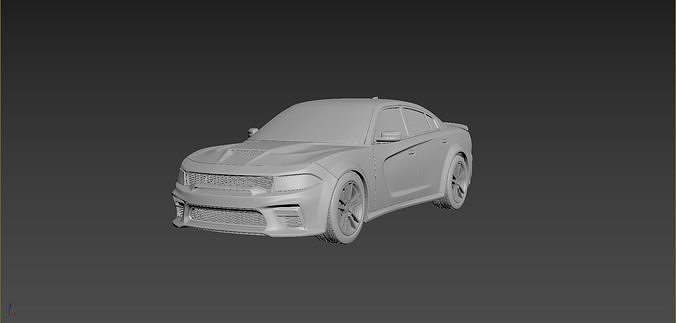 Dodge Charger SRT 2020  3D print model 2