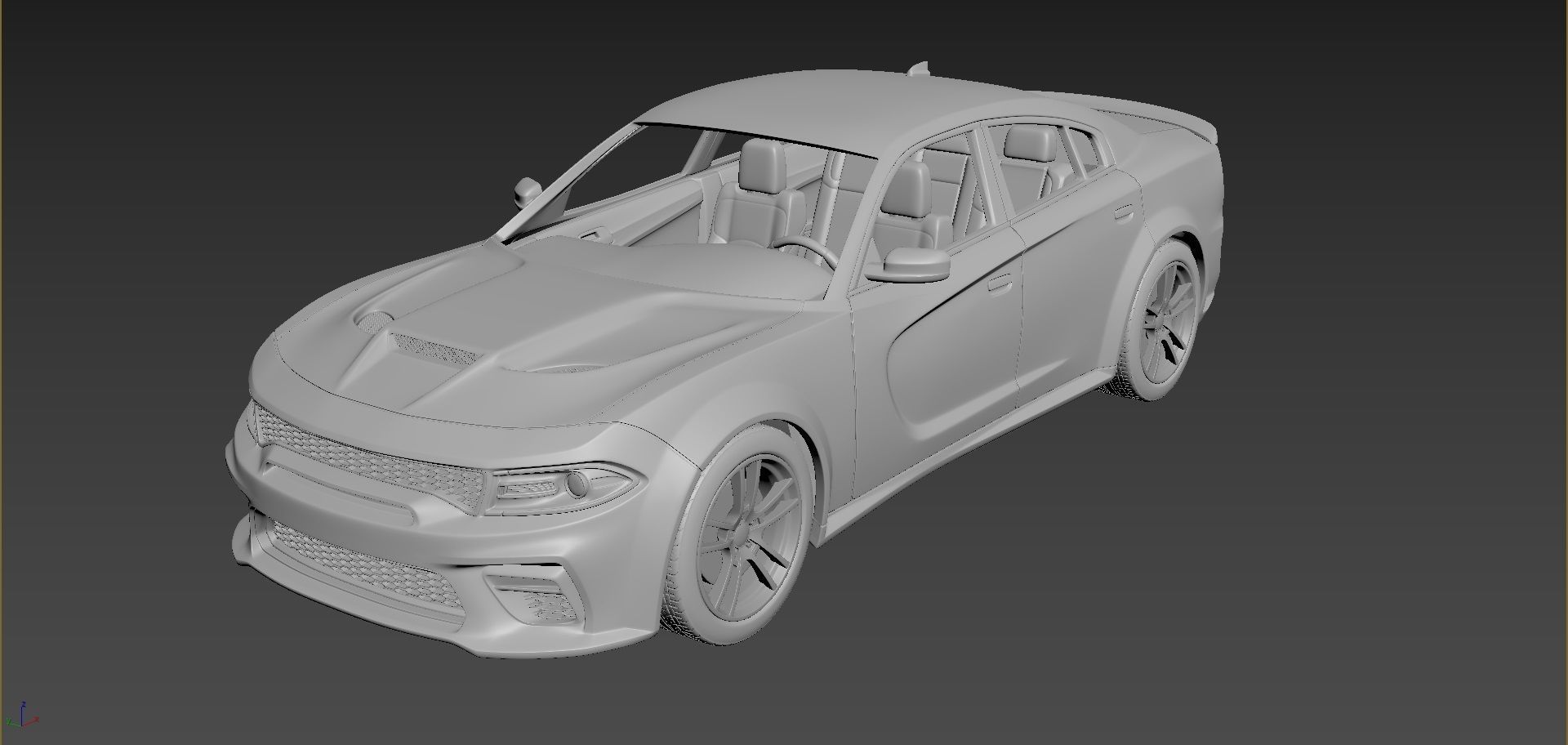 Dodge Charger SRT 2020  3D print model_2